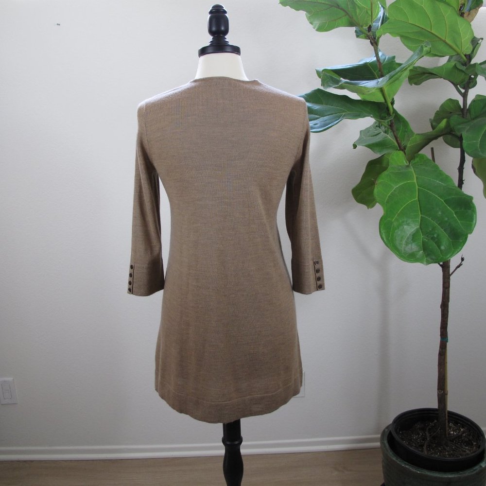 J.JILL 100% Merino Wool Beige Sweater - Picture 4 of 11
